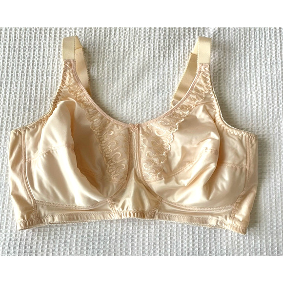 Trulife Bra Naturalwear Size 44DD Irene Classic Softcup Mastectomy Nude Wireless - Picture 1 of 7